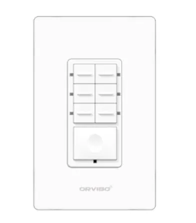 Botonera de 7 Escenas Inteligente ZIGBEE  Orvibo T10S7ZW-1UO